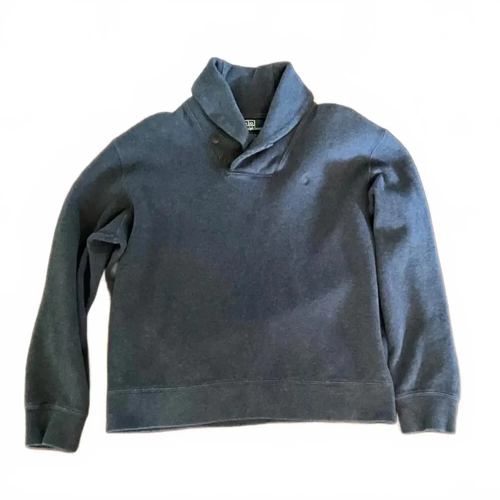 Polo Ralph Lauren Men's Shawl Collar Elbow Patch Sweater Large